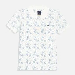 allen solly Boys Floral Printed Regular Fit Polo T-Shirt-picture-27