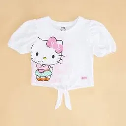 pantaloons junior Girls Graphic Print Round-Neck Top -picture-34