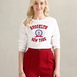 u.s. polo assn. Women Brand Print Regular Fit Crew-Neck T-Shirt-picture-14