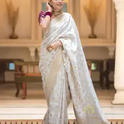 zikaraa Pure Banarasi Silk Zari Saree-picture-36