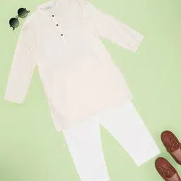 indus route by pantaloons Boys Collar Kurta Pyjama Set-picture-12