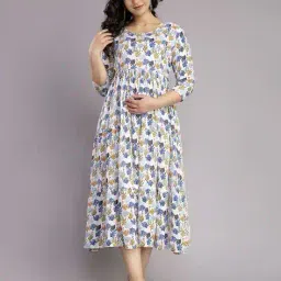 biffy Women Floral Fit and Flare Dress image 1