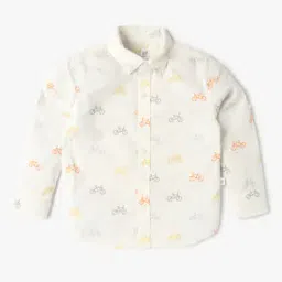 gap kids All-Over Print Relaxed Fit Shirt with Spread Collar-picture-29