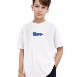 rare ones Boys Embroidered Regular Fit Crew-Neck T-Shirt-picture-21