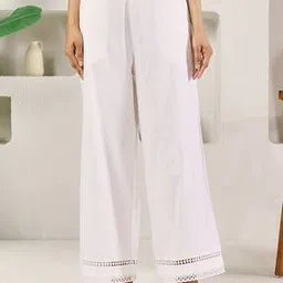 fiorra Women Flared Palazzos with Elasticated Waist-picture-17