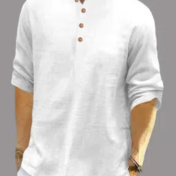 vida loca Men Slim Fit Mandarin Short Kurta image 1