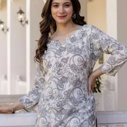 surhi Women Floral Straight Kurti -picture-52