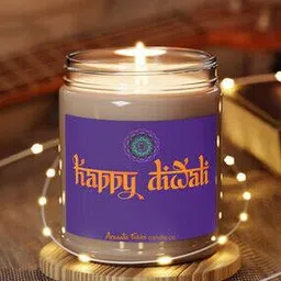 aromaticfables Scented Diwali Festive Glass Jar Gifting Candle-picture-41