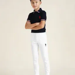 u.s. polo assn. Boys Regular Fit Track Pants with Drawstring Fastening image 1