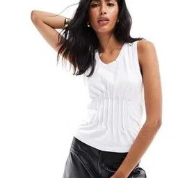 asos design Cinched Waist Vest Top-picture-37