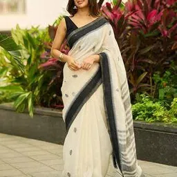 indie picks Woven Cotton Designer Saree-picture-46