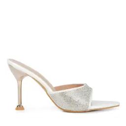 london rag Women Open-Toe Embellished Stilettos-picture-0
