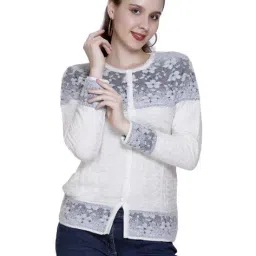 chatanya Women Self-design Cardigan image 1