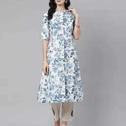 divena Floral Print A-line Kurta-picture-47