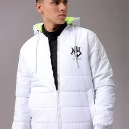 the indian garage co Men Slim Fit Reversible Puffer Jacket-picture-21