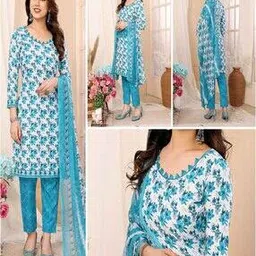 anand Women Floral Print 3-Piece Unstitched Dress Material-picture-44