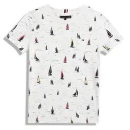 tommy hilfiger Boys Printed Regular Fit Cotton Round-Neck T-Shirt-picture-11