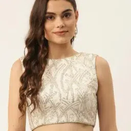 niharikaa designer studio Speckle Back Open Blouse-picture-15