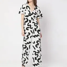 vero moda Printed V-Neck Jumpsuit-picture-33
