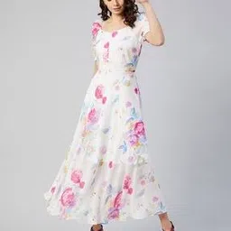 rare Women Printed Fit & Flare Dress-picture-52