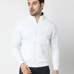 spykar Men Regular Fit Reversible Bomber Jacket image 1