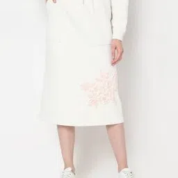 vero moda Women Embroidered Straight Skirt with Insert Pockets-picture-15