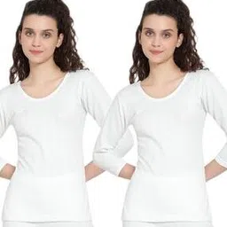 sky heights Women Pack of 2 Ribbed Thermal Tops-picture-31