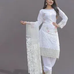 miss ethnik Embroidered Semi-Stitched Dress Material with Dupatta-picture-25