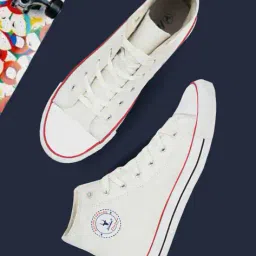 hirolas Men Lace-Up Sneakers with Canvas Upper image 1