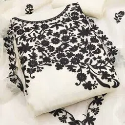 svaraa Women Embroidery Unstitched Dress Material-picture-17