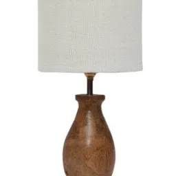 devansh Jute Table Lamp with Wood Base-picture-11