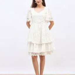 styli Women Embroidery A-line Dress-picture-35