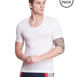 dollar bigboss Pack of 3 Men Solid Egyptian Cotton Vest-picture-32