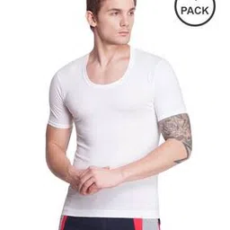 dollar bigboss Pack of 5 Men Solid Egyptian Cotton Vest-picture-13