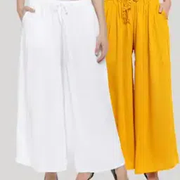 clora creation Pack of 2 Palazzos with Insert Pockets-picture-46