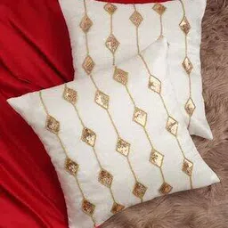 alina decor Set of 2 Embellished Cushion Covers 16" x 16"-picture-38