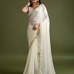 Women Embellished Design Stone Work Organza Traditional Saree-image-67