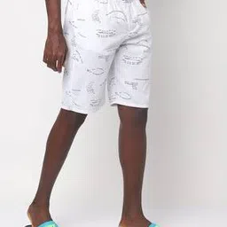 the indian garage co Typographic Print Lounge Shorts-picture-48