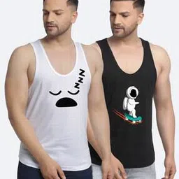friskers Pack of 2 Printed Round-Neck Vests-picture-12