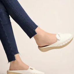 shoetopia Women Slip-On Loafers with Upper Bow Detail-picture-49