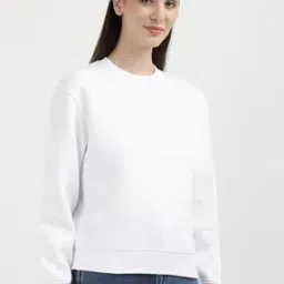 Women Regular Fit Crew-Neck Sweatshirt-image-90