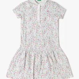 united colors of benetton Floral All-Over Print Pique Polo Dress-picture-35