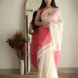 zikaraa Women Woven Saree with Contrast Border-picture-16