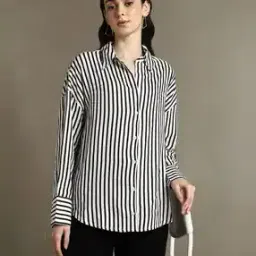 dl woman Women Shirt with Spread Collar-picture-29