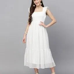 aayu-all about you Swiss-Dot Fit & Flare Dress-picture-20