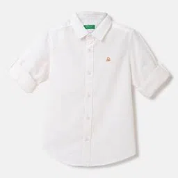 united colors of benetton Solid Spread Collar Shirt-picture-38