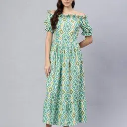 swishchick Women Floral Fit and Flare Dress-picture-34