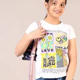 v-mart Girls Printed Round-Neck T-Shirt-picture-11