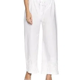 fashionable chikan handikraft Women Embroidered Pants with Drawstring Waist-picture-36