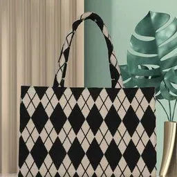 mini wesst Women Geometric Print Tote Bag with Zip Closure-picture-32